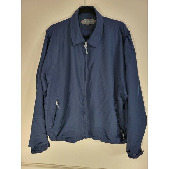 Rebar Men Jacket Size Large Blue with convenient inside / outside pockets - Picture 1 of 11